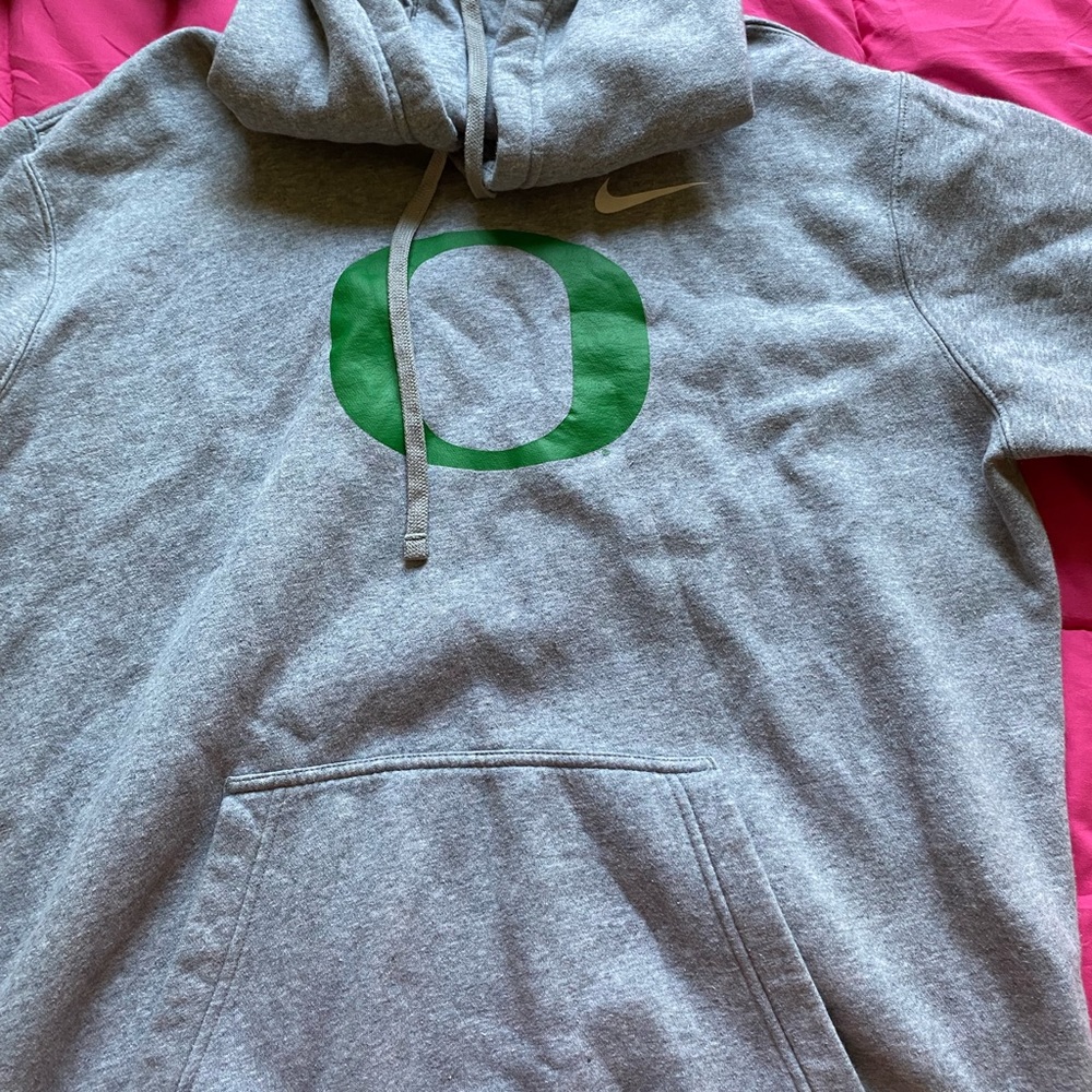 Grey Nike Oregon university hoodie